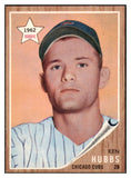 1962 Topps Baseball #461 Ken Hubbs Cubs EX-MT 530990