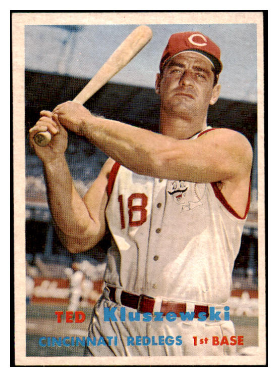 1957 Topps Baseball #165 Ted Kluszewski Reds EX-MT 530995