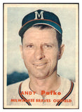 1957 Topps Baseball #143 Andy Pafko Braves EX-MT 530997