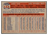 1957 Topps Baseball #143 Andy Pafko Braves EX-MT 530997