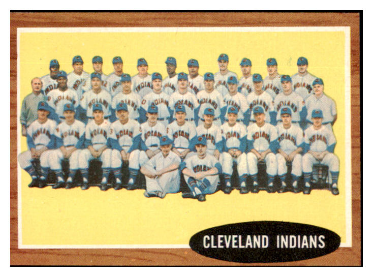 1962 Topps Baseball #537 Cleveland Indians Team NR-MT 531013