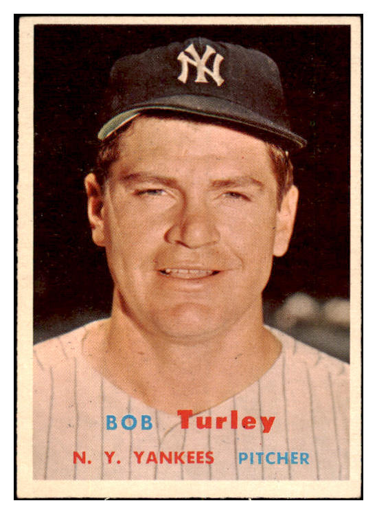 1957 Topps Baseball #264 Bob Turley Yankees EX-MT 531017