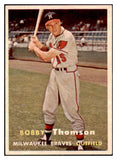 1957 Topps Baseball #262 Bobby Thomson Braves EX-MT 531018