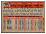 1957 Topps Baseball #262 Bobby Thomson Braves EX-MT 531018