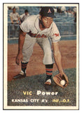 1957 Topps Baseball #167 Vic Power A's EX-MT 531021