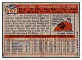 1957 Topps Baseball #167 Vic Power A's EX-MT 531021