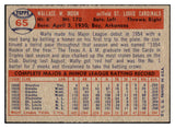 1957 Topps Baseball #065 Wally Moon Cardinals EX-MT 531033