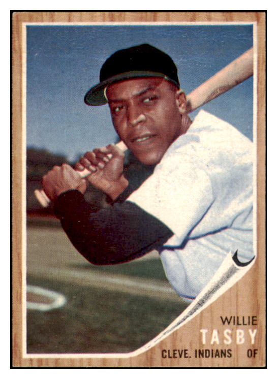 1962 Topps Baseball #462 Willie Tasby Indians EX-MT Variation 531036