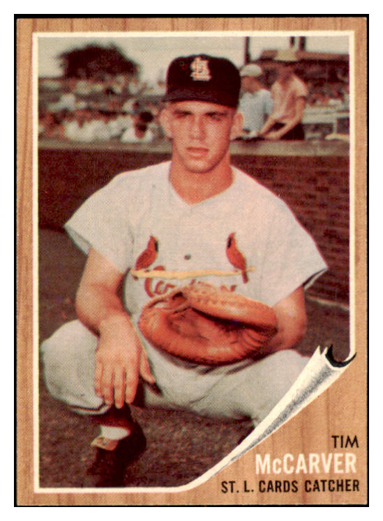 1962 Topps Baseball #167 Tim McCarver Cardinals EX-MT Green Tint 531037