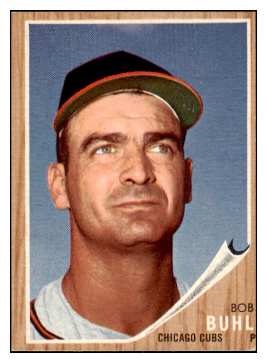 1962 Topps Baseball #458 Bob Buhl Cubs EX-MT Variation 531038