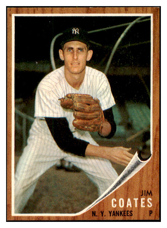 1962 Topps Baseball #553 Jim Coates Yankees EX-MT 531062