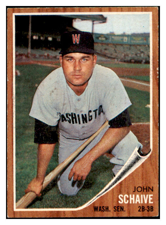 1962 Topps Baseball #529 John Schaive Senators EX-MT 531069