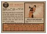 1962 Topps Baseball #527 Dick McAuliffe Tigers NR-MT 531070