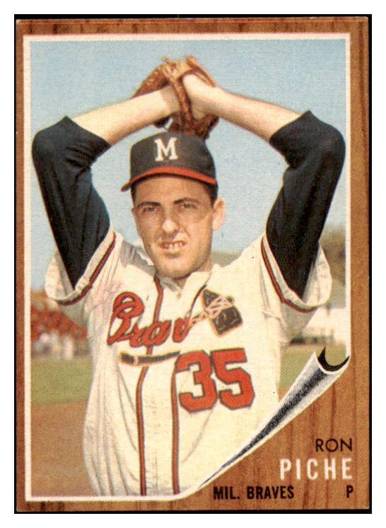 1962 Topps Baseball #582 Ron Piche Braves EX-MT 531083