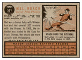 1962 Topps Baseball #581 Mel Roach Phillies EX-MT 531084