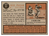 1962 Topps Baseball #565 Jose Pagan Giants NR-MT 531099