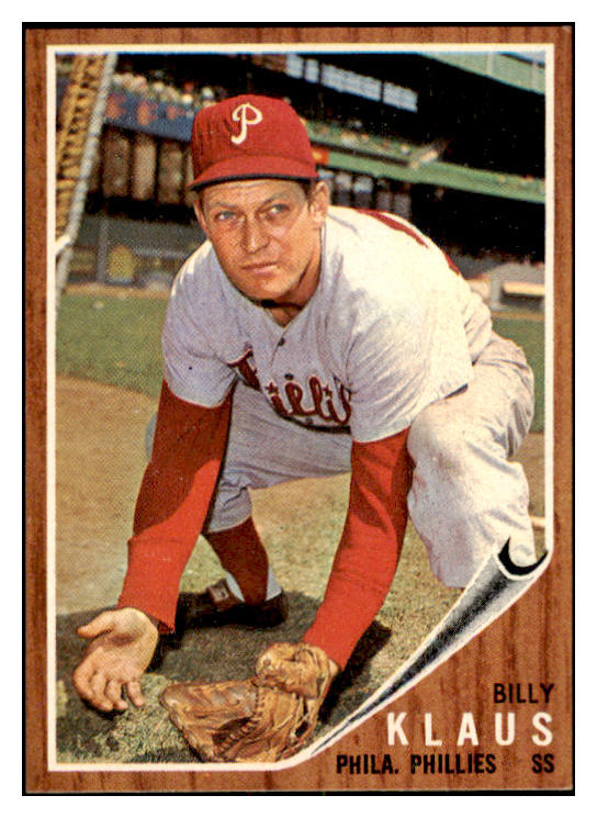 1962 Topps Baseball #571 Billy Klaus Phillies NR-MT 531104