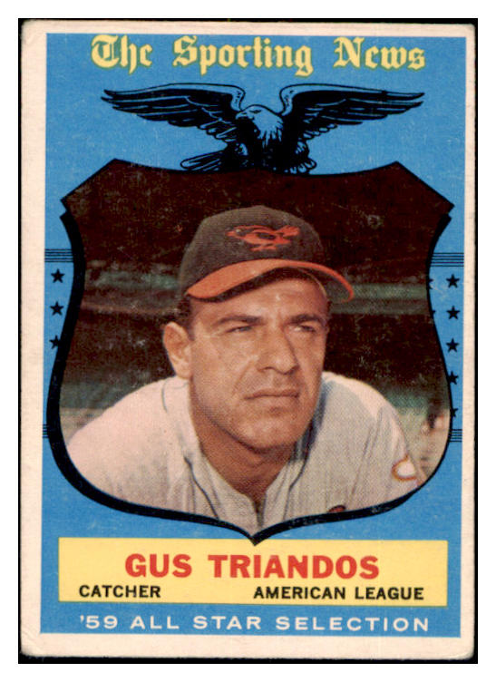 1959 Topps Baseball #568 Gus Triandos A.S. Orioles VG 531123