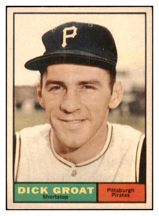 1961 Topps Baseball #001 Dick Groat Pirates EX 531134