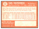 1964 Topps Baseball #210 Carl Yastrzemski Red Sox EX 531136