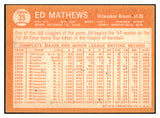1964 Topps Baseball #035 Eddie Mathews Braves EX 531138
