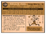 1960 Topps Baseball #100 Nellie Fox White Sox EX-MT 531151