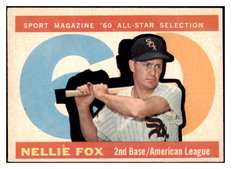 1960 Topps Baseball #555 Nellie Fox A.S. White Sox EX-MT 531152