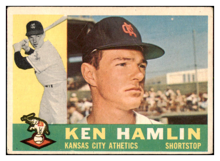 1960 Topps Baseball #542 Ken Hamlin A's VG 531154