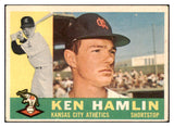 1960 Topps Baseball #542 Ken Hamlin A's VG 531154