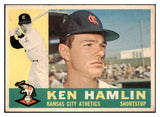 1960 Topps Baseball #542 Ken Hamlin A's VG-EX 531155