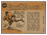 1960 Topps Baseball #569 Camilo Pascual A.S. Senators VG 531158