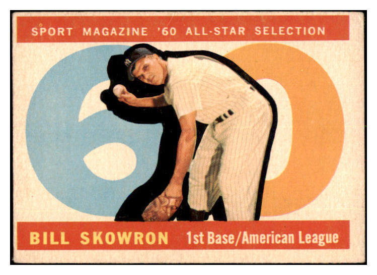 1960 Topps Baseball #553 Bill Skowron A.S. Yankees EX 531159
