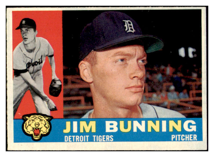 1960 Topps Baseball #502 Jim Bunning Tigers EX-MT 531164