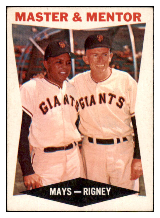 1960 Topps Baseball #007 Willie Mays Bill Rigney EX 531165