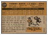 1960 Topps Baseball #509 Tommy Davis Dodgers Fair 531167