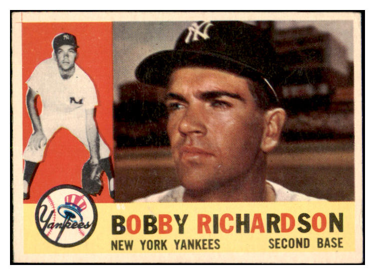 1960 Topps Baseball #405 Bobby Richardson Yankees EX 531170
