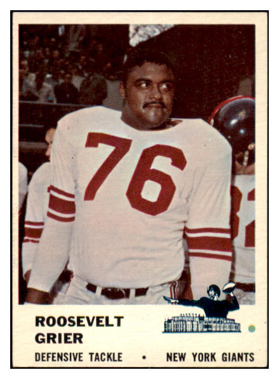 1961 Fleer Football #077 Rosie Grier Giants EX-MT 531174