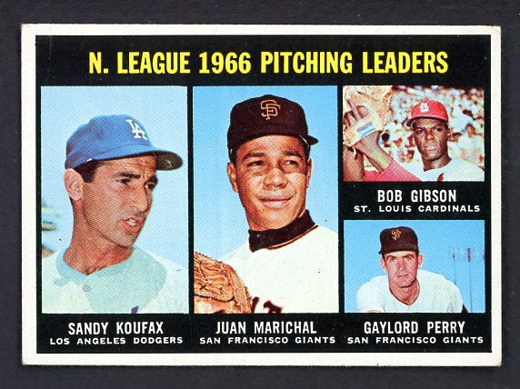 1967 Topps Baseball #236 N.L. Win Leaders Sandy Koufax VG-EX 531187