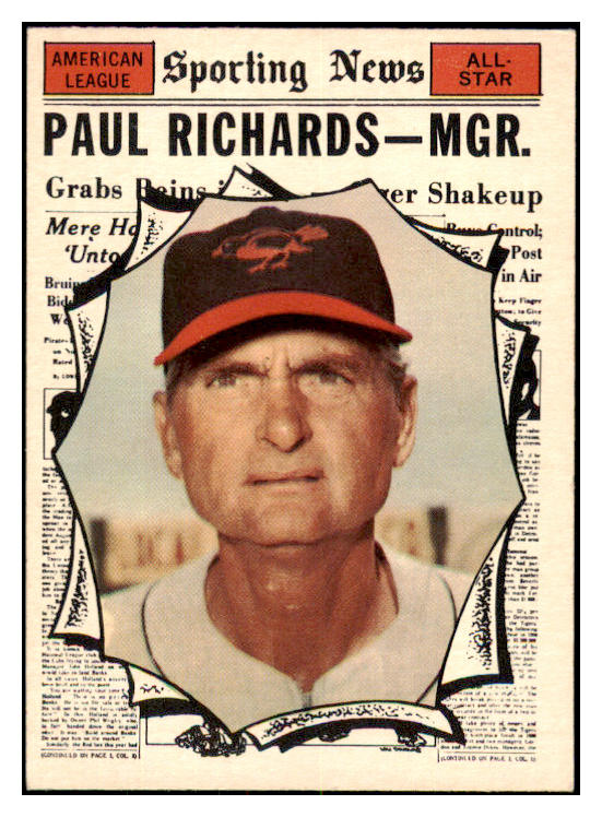 1961 Topps Baseball #566 Paul Richards A.S. Orioles NR-MT 531197