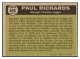 1961 Topps Baseball #566 Paul Richards A.S. Orioles NR-MT 531197