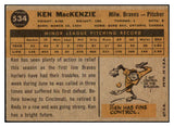 1960 Topps Baseball #534 Ken MacKenzie Braves EX-MT 531202