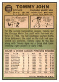 1967 Topps Baseball #609 Tommy John White Sox EX-MT 531221