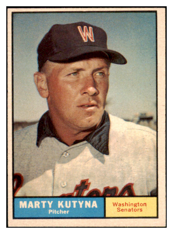 1961 Topps Baseball #546 Marty Kutyna Senators EX-MT 531258