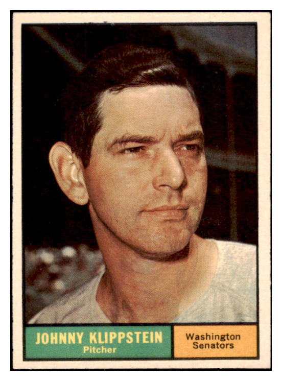 1961 Topps Baseball #539 Johnny Klippstein Senators NR-MT 531270