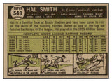 1961 Topps Baseball #549 Hal Smith Cardinals NR-MT 531271