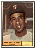 1961 Topps Baseball #557 Jose Valdivielso Twins EX-MT 531279