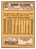1968 Topps Baseball #220 Harmon Killebrew Twins VG-EX 531287