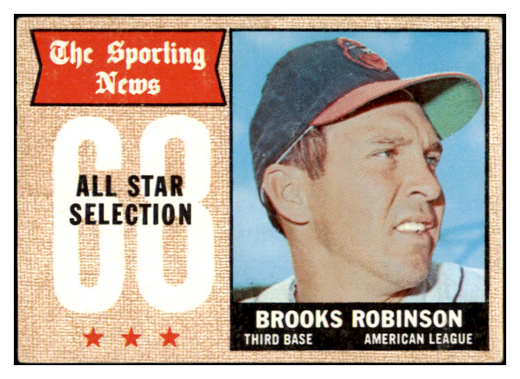 1968 Topps Baseball #365 Brooks Robinson A.S. Orioles EX 531291