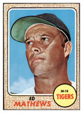 1968 Topps Baseball #058 Eddie Mathews Tigers NR-MT 531293
