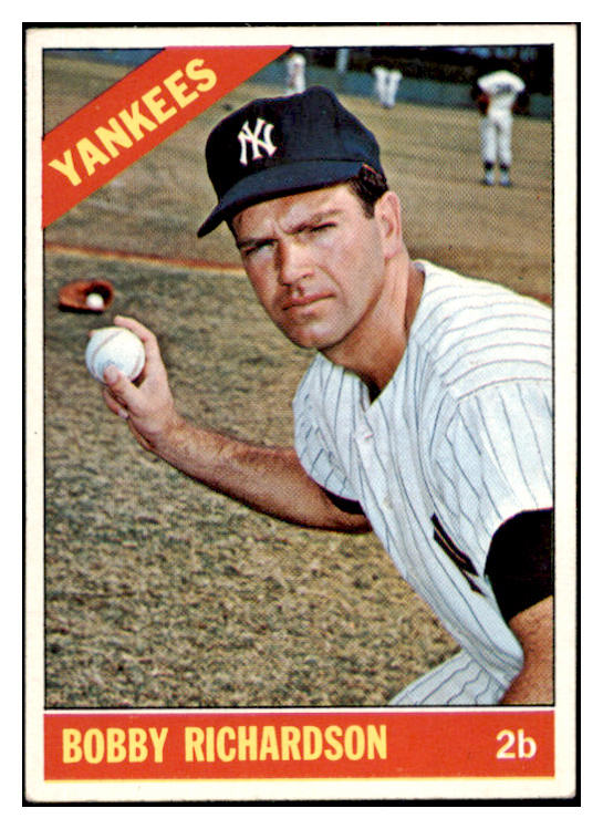 1966 Topps Baseball #490 Bobby Richardson Yankees EX 531303